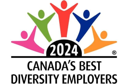 Logotipo del premio a las mejores empresas de Canad en materia de diversidad 2024