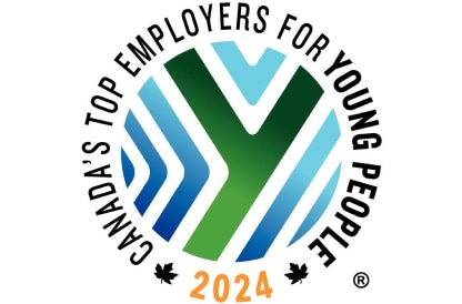 Logotipo do prmio Os Melhores Empregadores do Canad para Jovens 2024