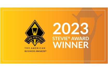 Logotyp f?r vinnare av Stevie-priset 2023